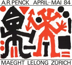 1984 After A.R. Penck 'Maeght Lelong Zurich' Expressionism Switzerland 
