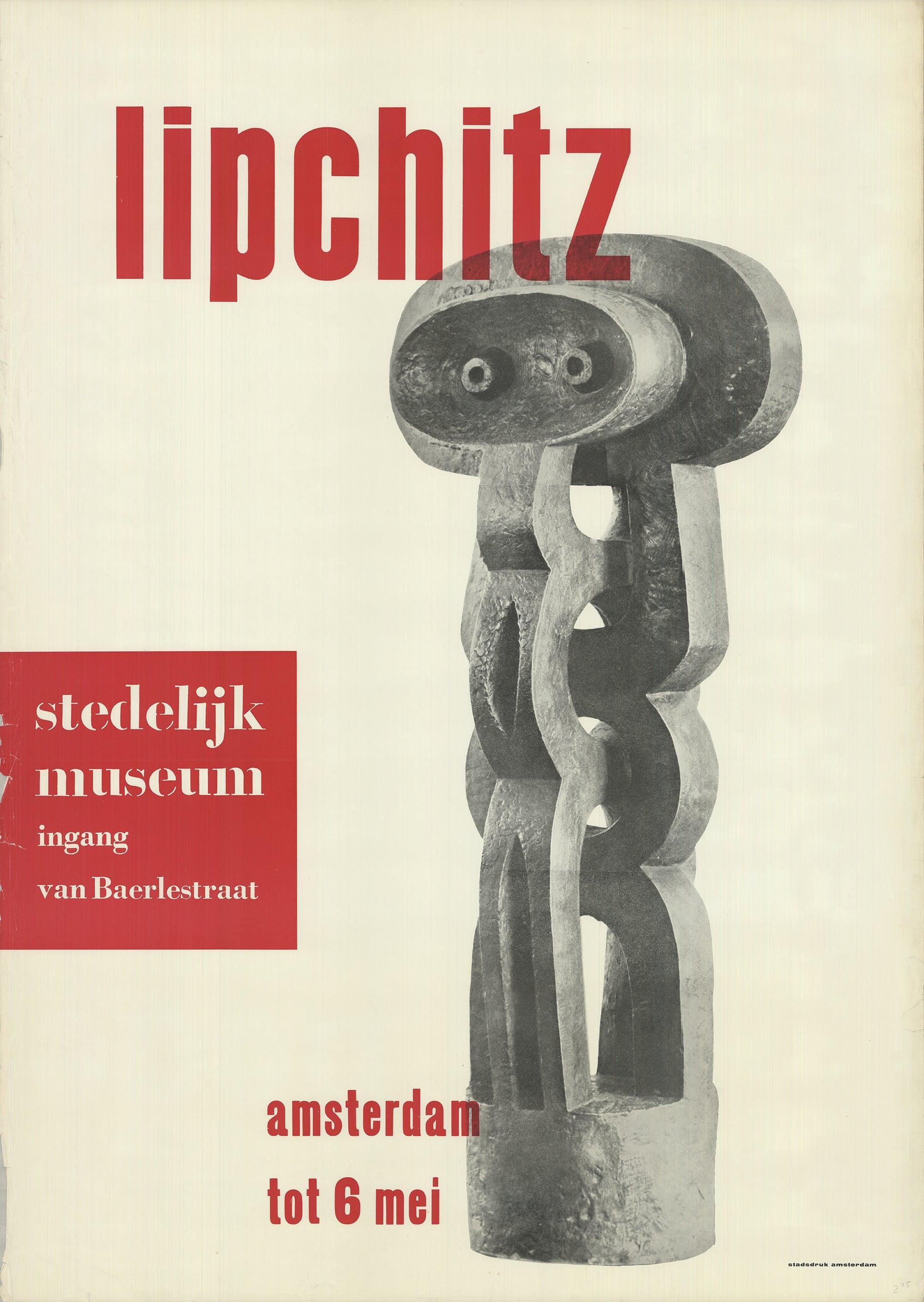 A.R. Penck (Ralf Winkler) Portrait Print - Homage to Lipchitz 1965-