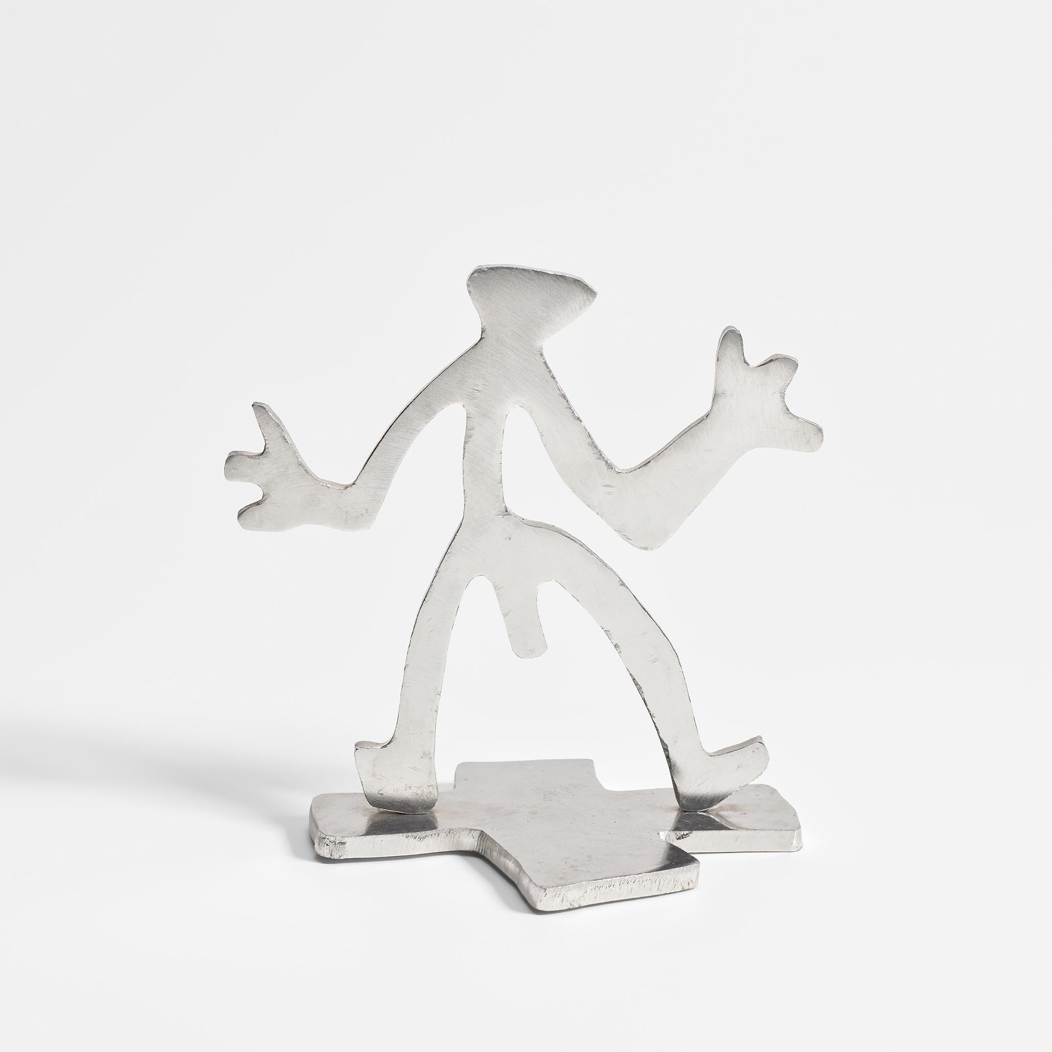 A.R. Penck (Ralf Winkler) Figurative Sculpture - Standart auf Kreuzsockel