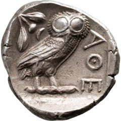 AR Tetradracma Attica, Atene, ca. 410 a.C.