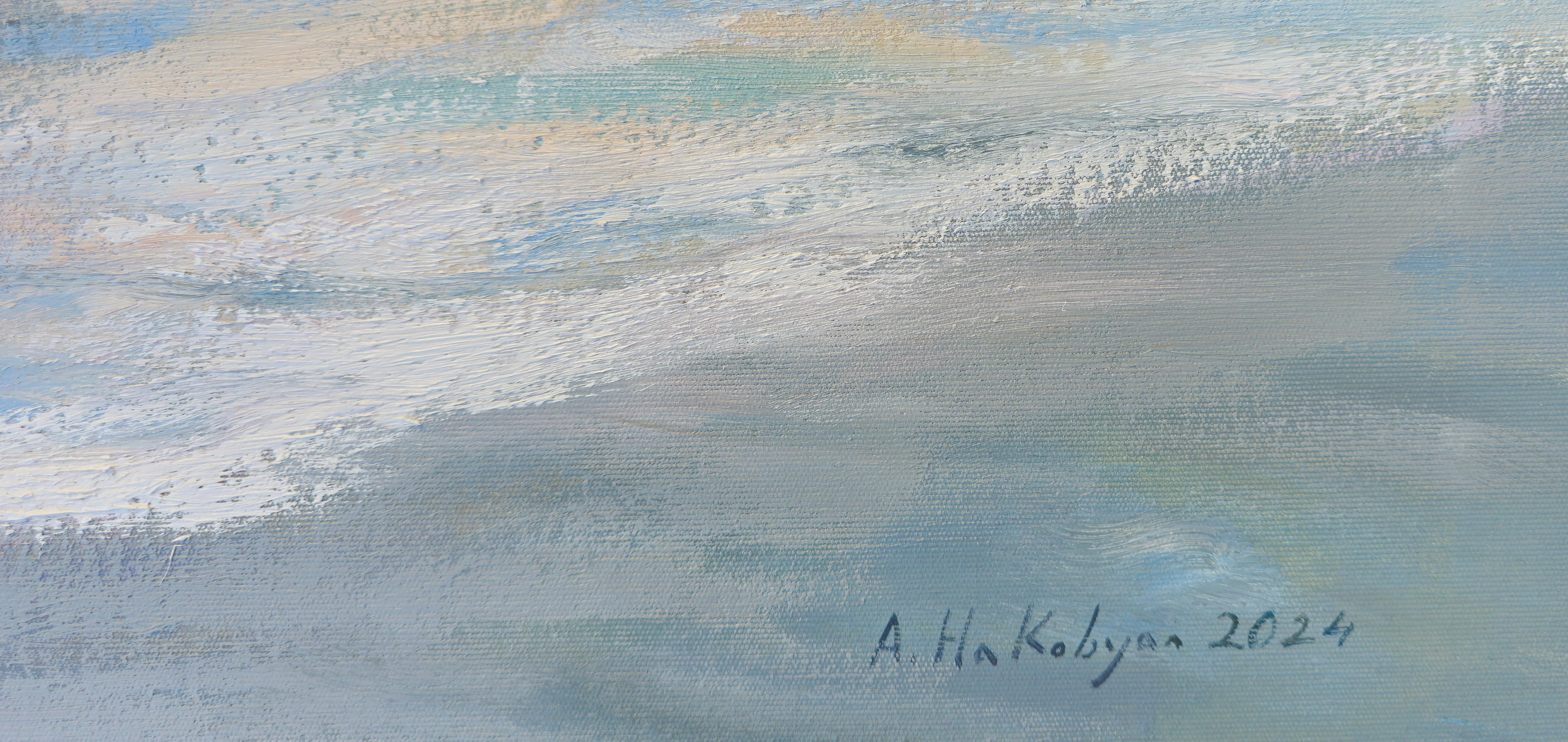 Artist: Ara H. Hakobyan
Work: Original Oil Painting, Handmade Artwork, One of a Kind.
Medium: Oil on Canvas
Year: 2024
Style: Impressionism
Title: Children in the Beach
Size: 31.5