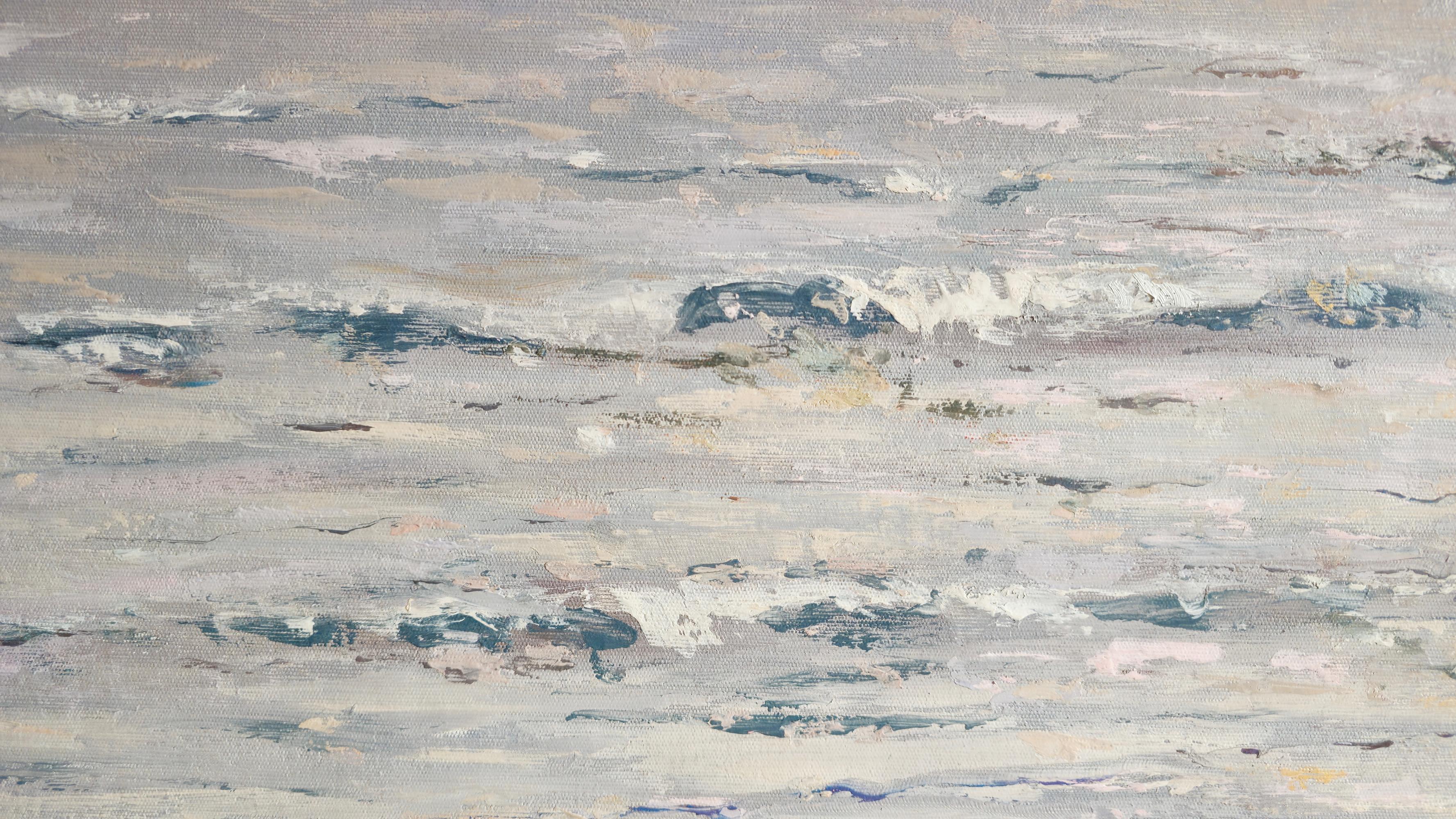 Coastal, Impressionism, Original oil Painting, One of a Kind For Sale 2