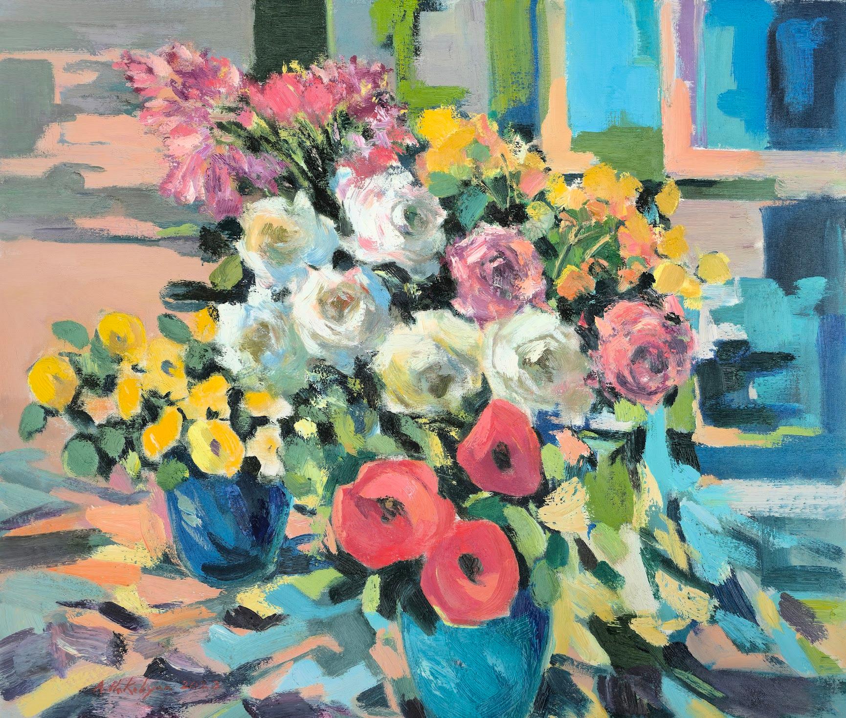 Flowers, Still Life, Original oil Painting, One of a Kind