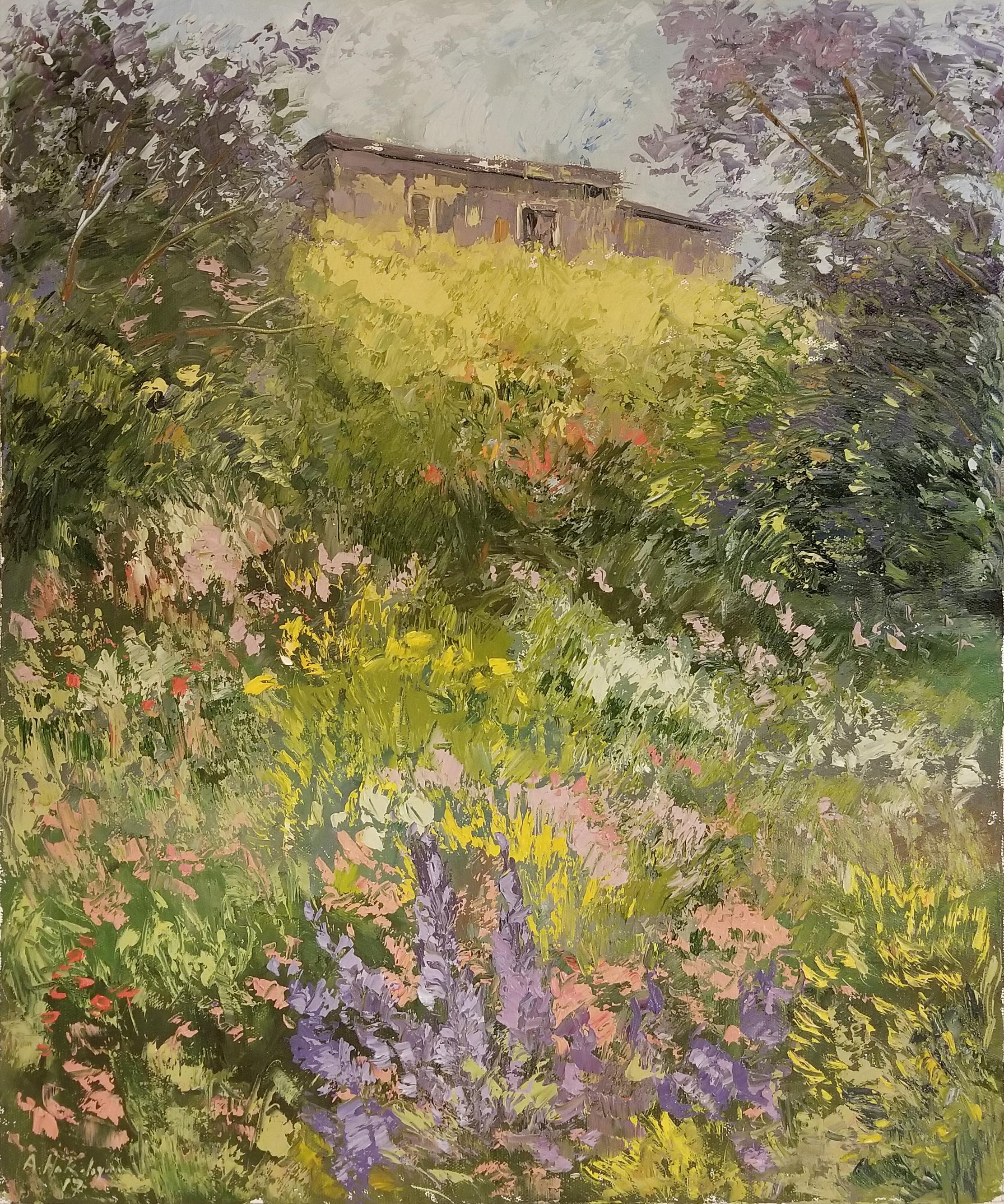 Ara H. Hakobyan Landscape Painting - Landscape, Impressionism, Original oil Painting, One of a Kind