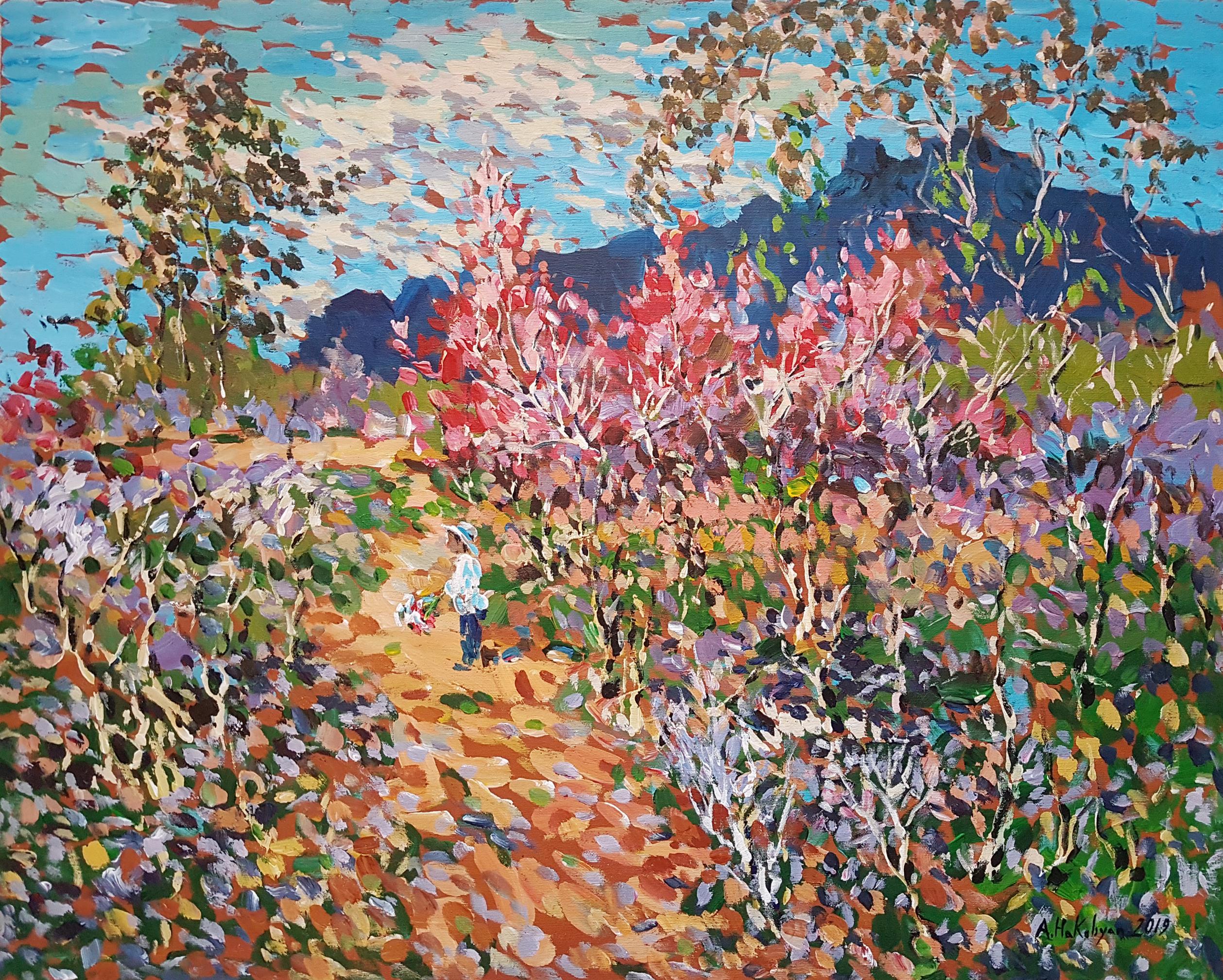 Ara H. Hakobyan Landscape Painting - Landscape, Impressionism, Original Painting, One of a Kind