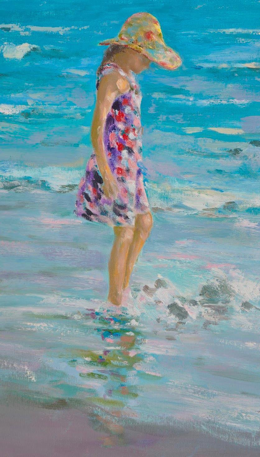 Ocean Breeze, Impressionism, Original oil Painting, One of a Kind For Sale 1