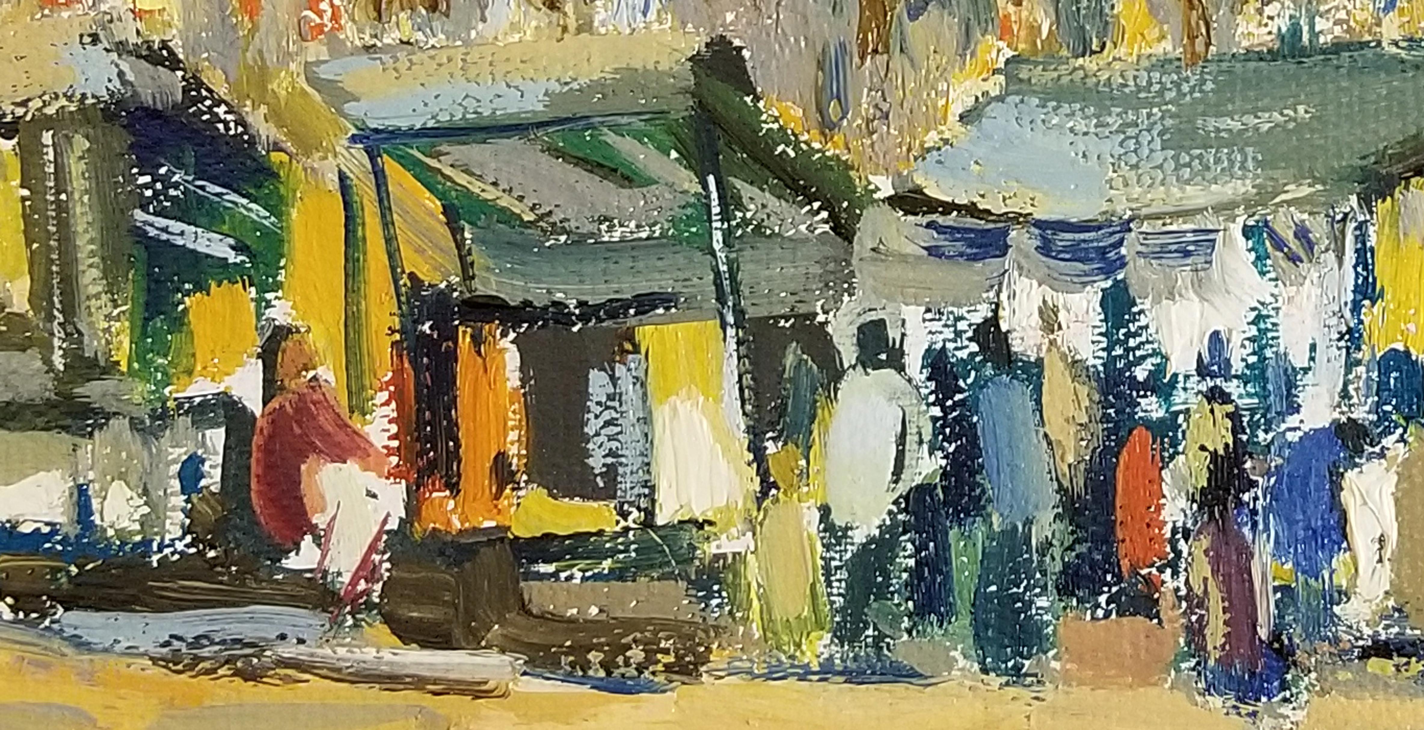 París, Pintura al óleo original, Única - Painting de Ara H. Hakobyan