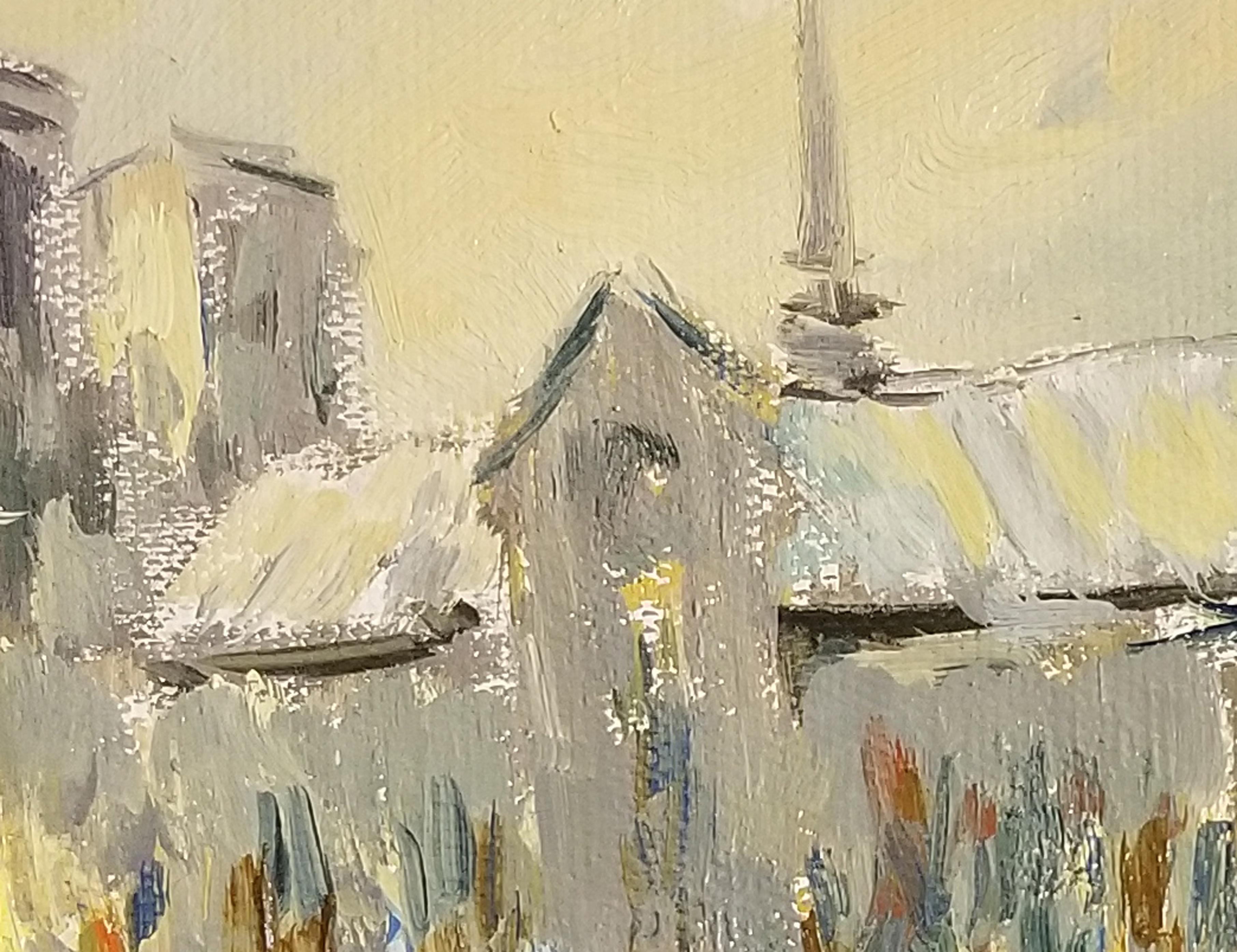París, Pintura al óleo original, Única - Painting Académico de Ara H. Hakobyan