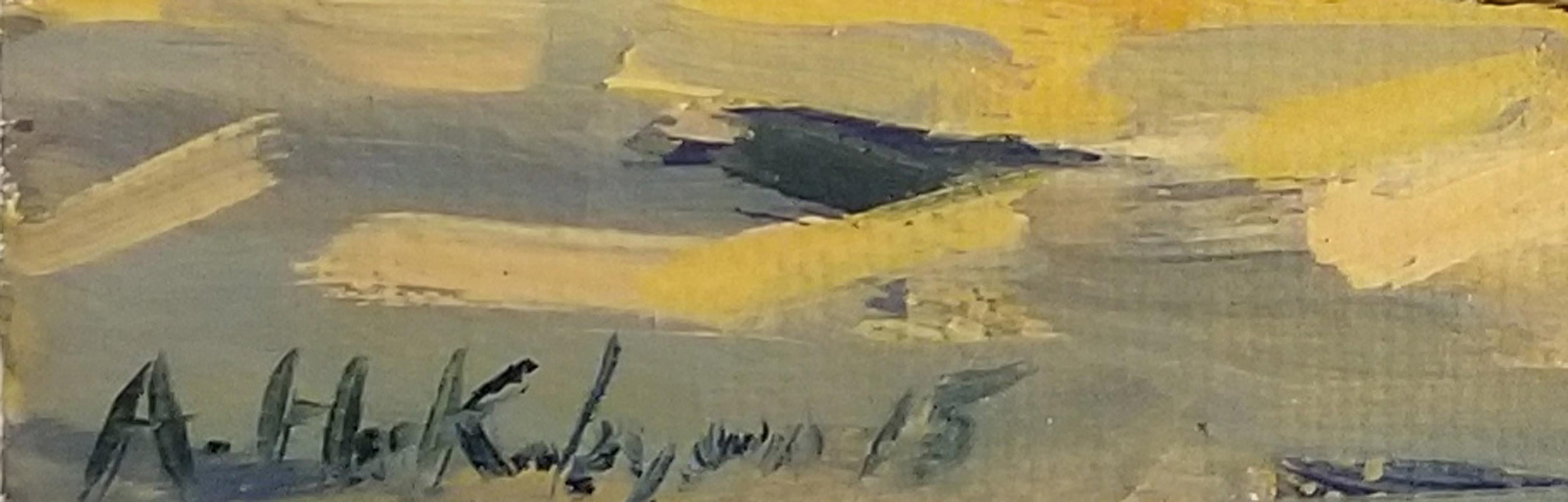 París, Pintura al óleo original, Única - Landscape Painting Marrón de Ara H. Hakobyan