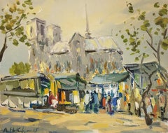 París, Pintura al óleo original, Única