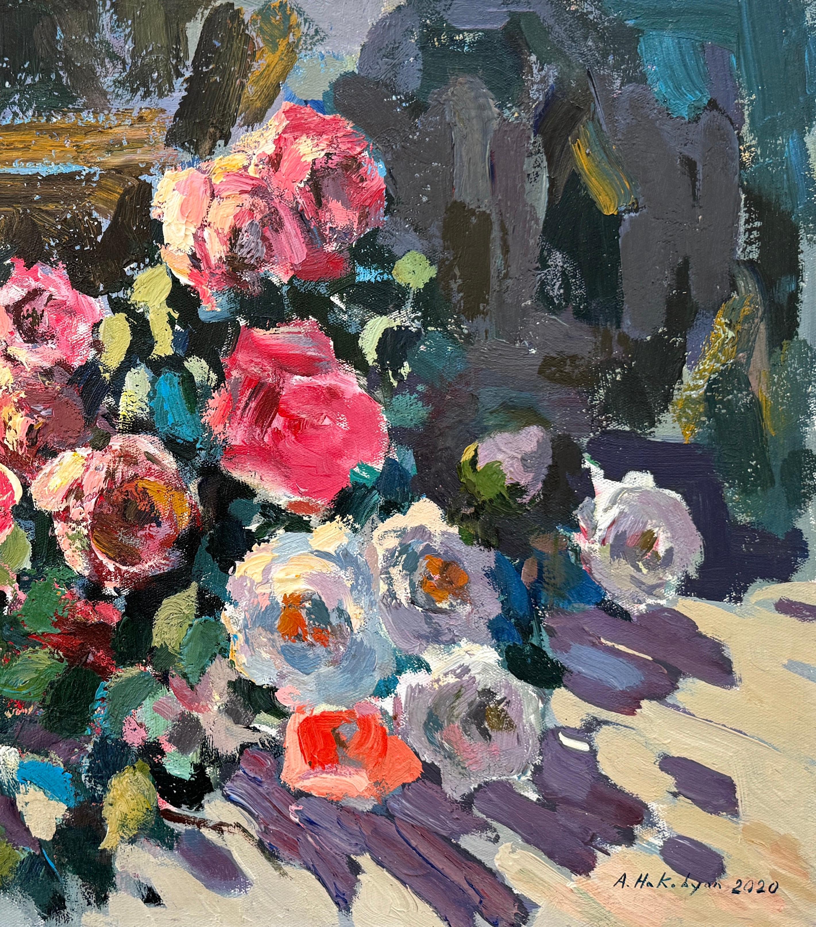 Artist: Ara H. Hakobyan
Work: Original Oil Painting, Handmade Artwork, One of a Kind
Medium: Oil on Canvas
Year: 2020
Style: Impressionism
Title: Roses
Size: 19.5
