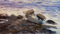 Paisaje marino, Impresionismo, Pintura al óleo original, Único en su género