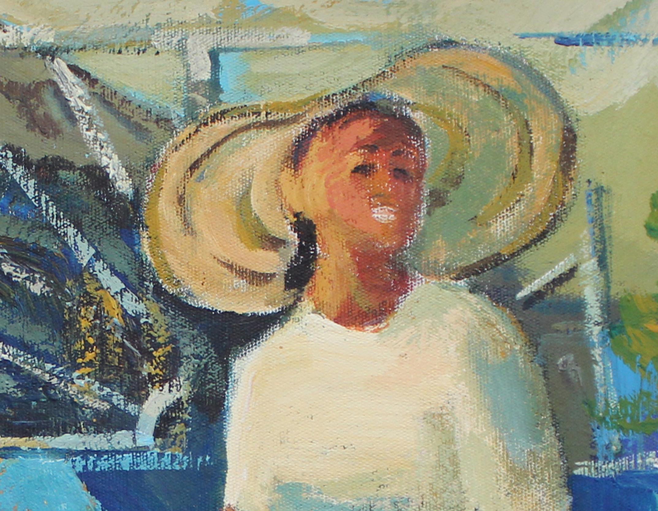 El vendedor de girasoles, Figurativo, Pintura al óleo original, Único - Painting Académico de Ara H. Hakobyan
