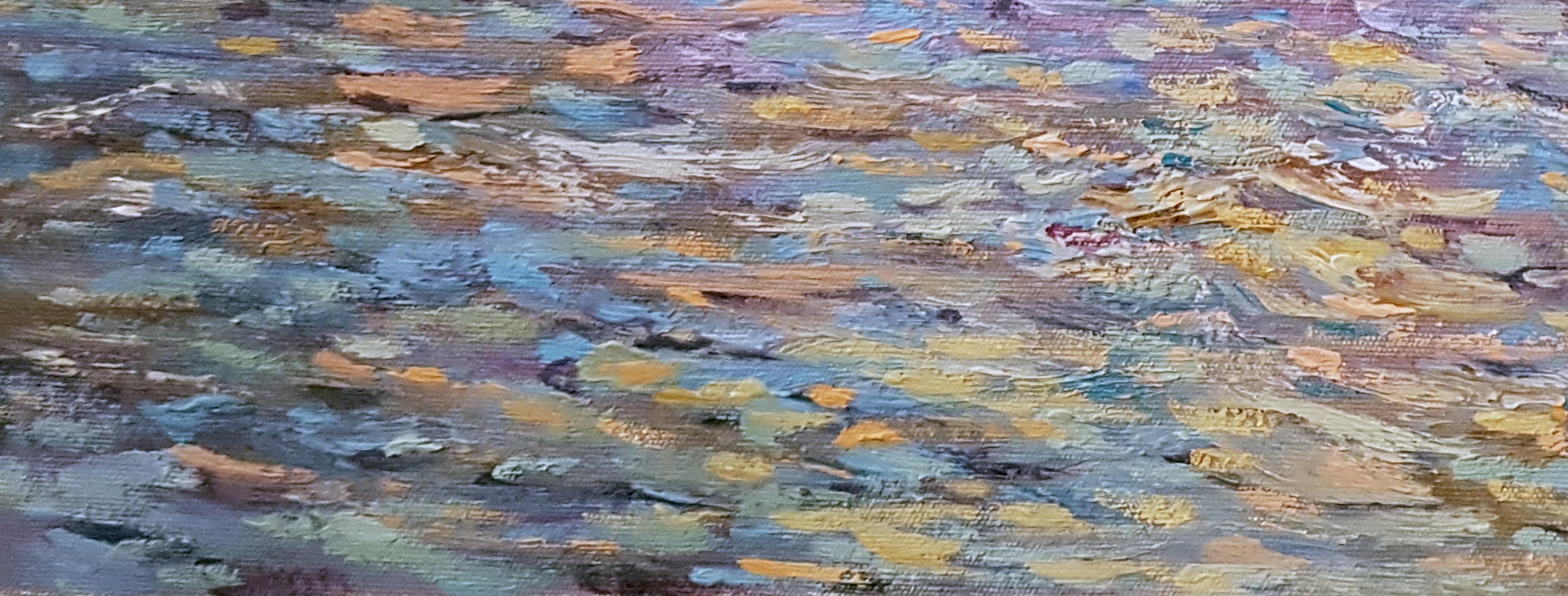 La Ola, Costero, Impresionismo, Pintura al Óleo Original, Único en su género - Painting Académico de Ara H. Hakobyan