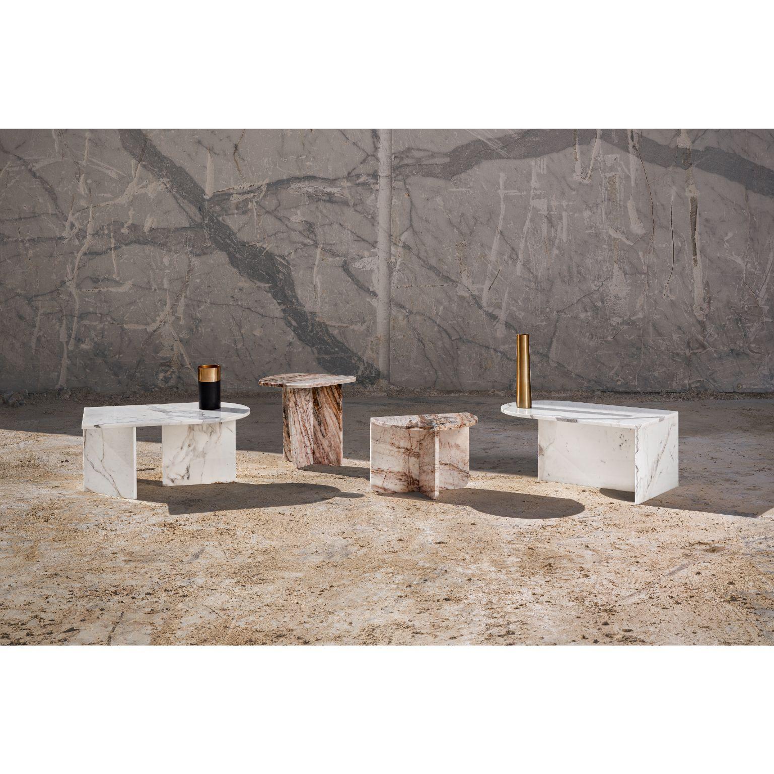 Contemporary Ara Marble Coffee Table by Edition Club