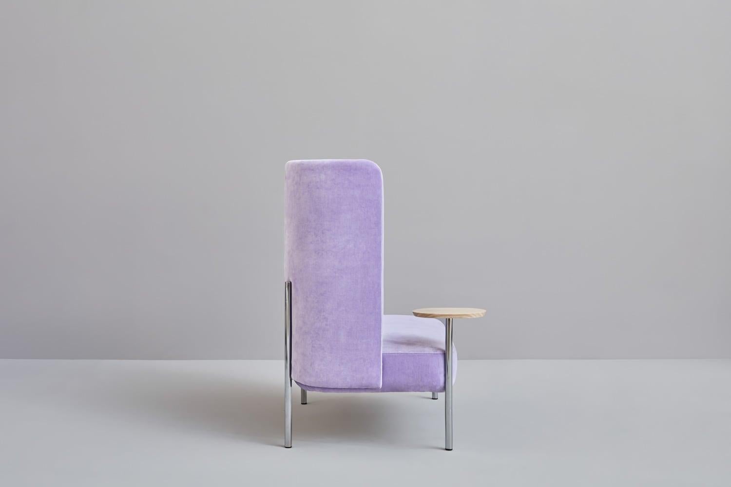Contemporary Ara Sofa with Side Table by PerezOchando