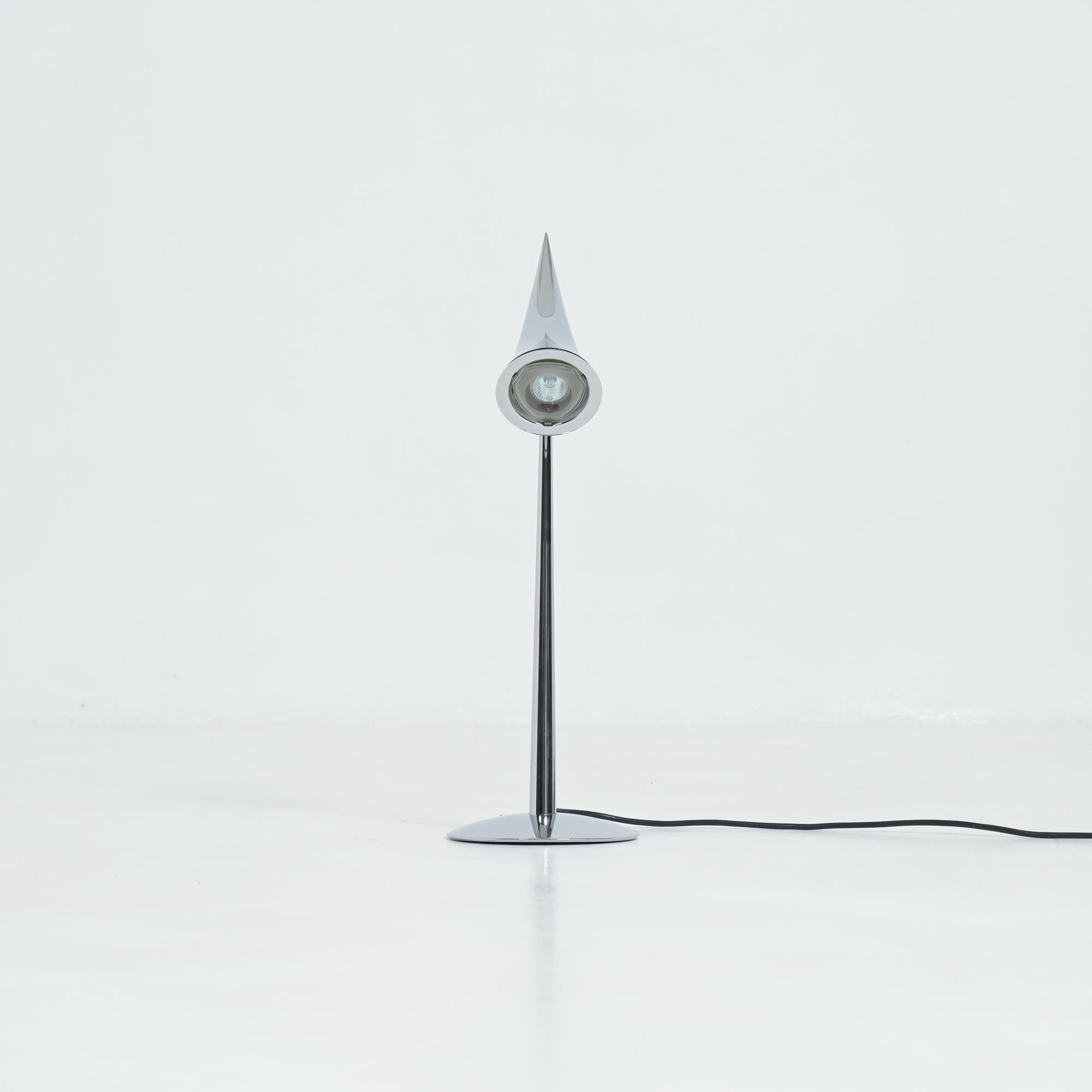 Chrome Lampe de table Ara de Philippe Starck pour Flos en vente