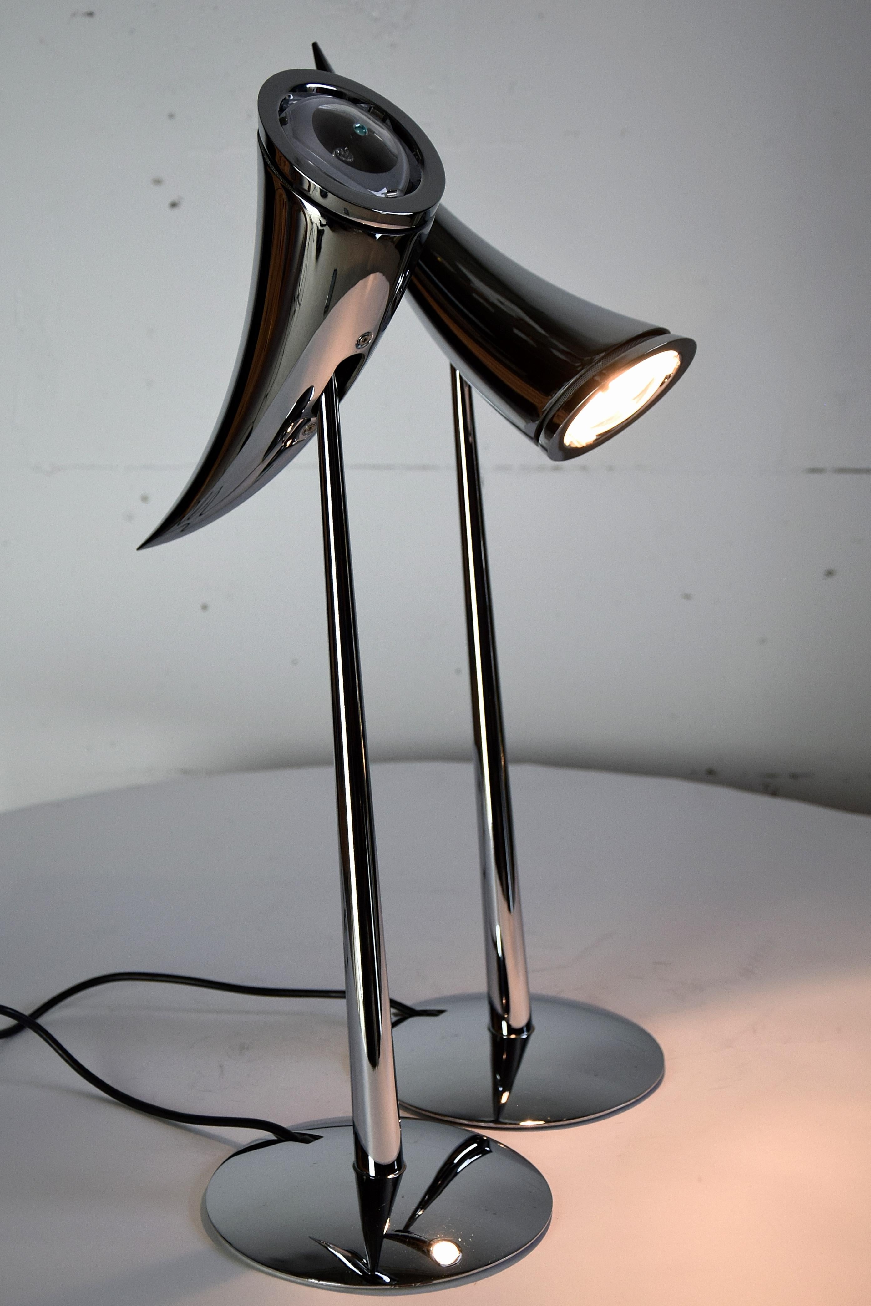 Ara Table Lamps by Philippe Starck for Flos, 1988 For Sale 4