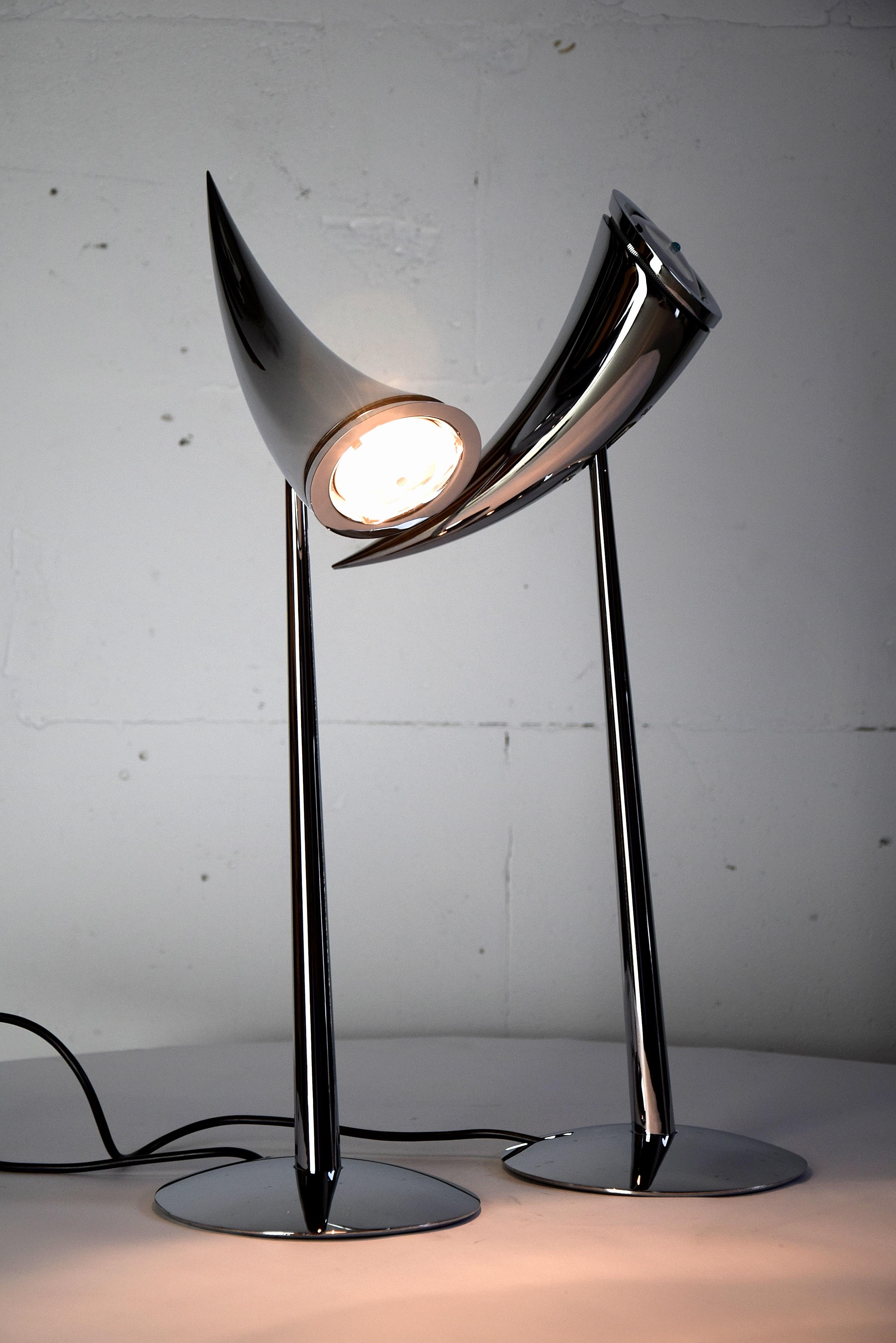 Modern Ara Table Lamps by Philippe Starck for Flos, 1988 For Sale