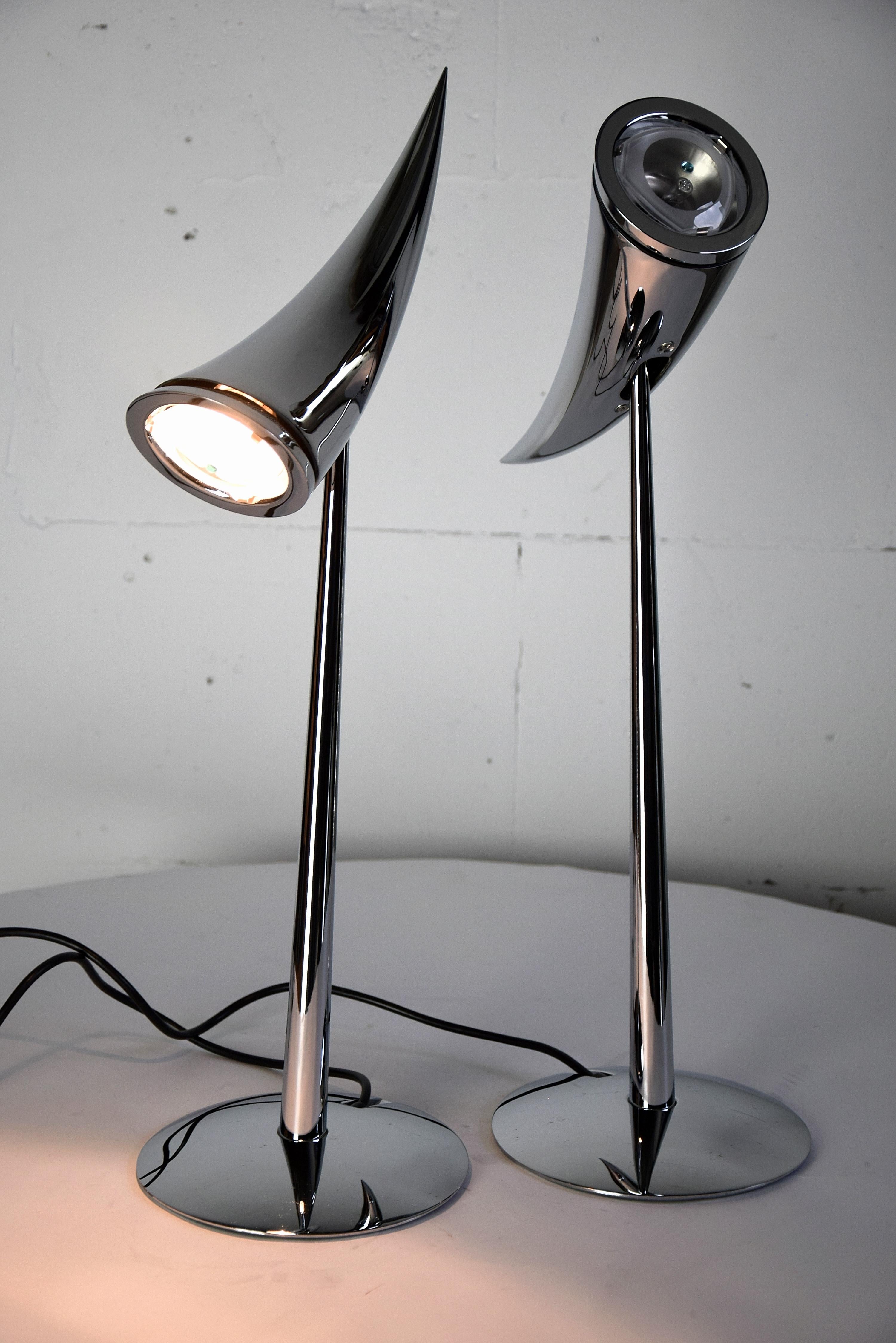 Italian Ara Table Lamps by Philippe Starck for Flos, 1988 For Sale