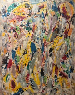 Ritmo del tempo Arte contemporanea Avant Garde Pittura originale pronta da appendere