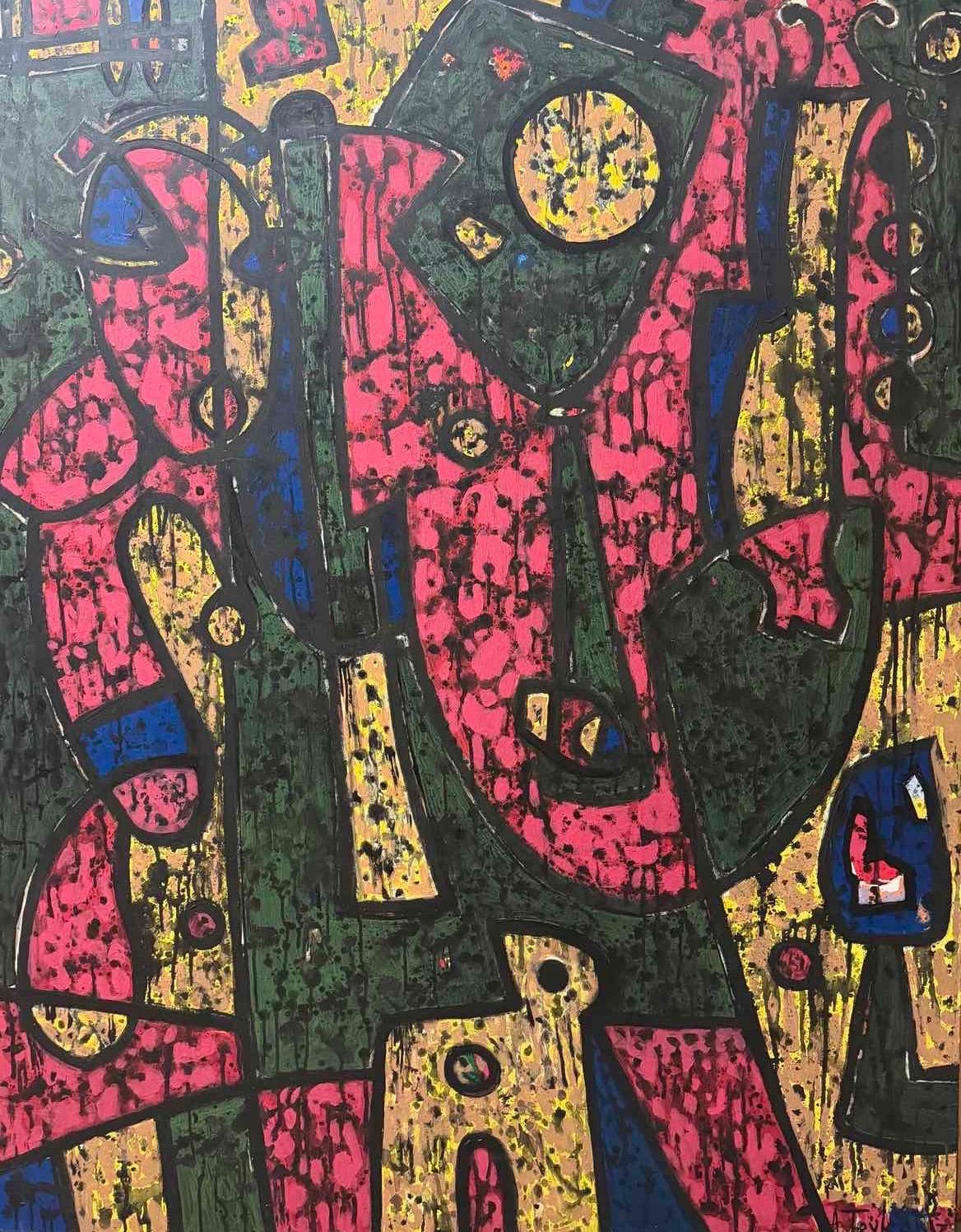 Sie Contemporary Art Avant Garde Originalgemälde hängefertig