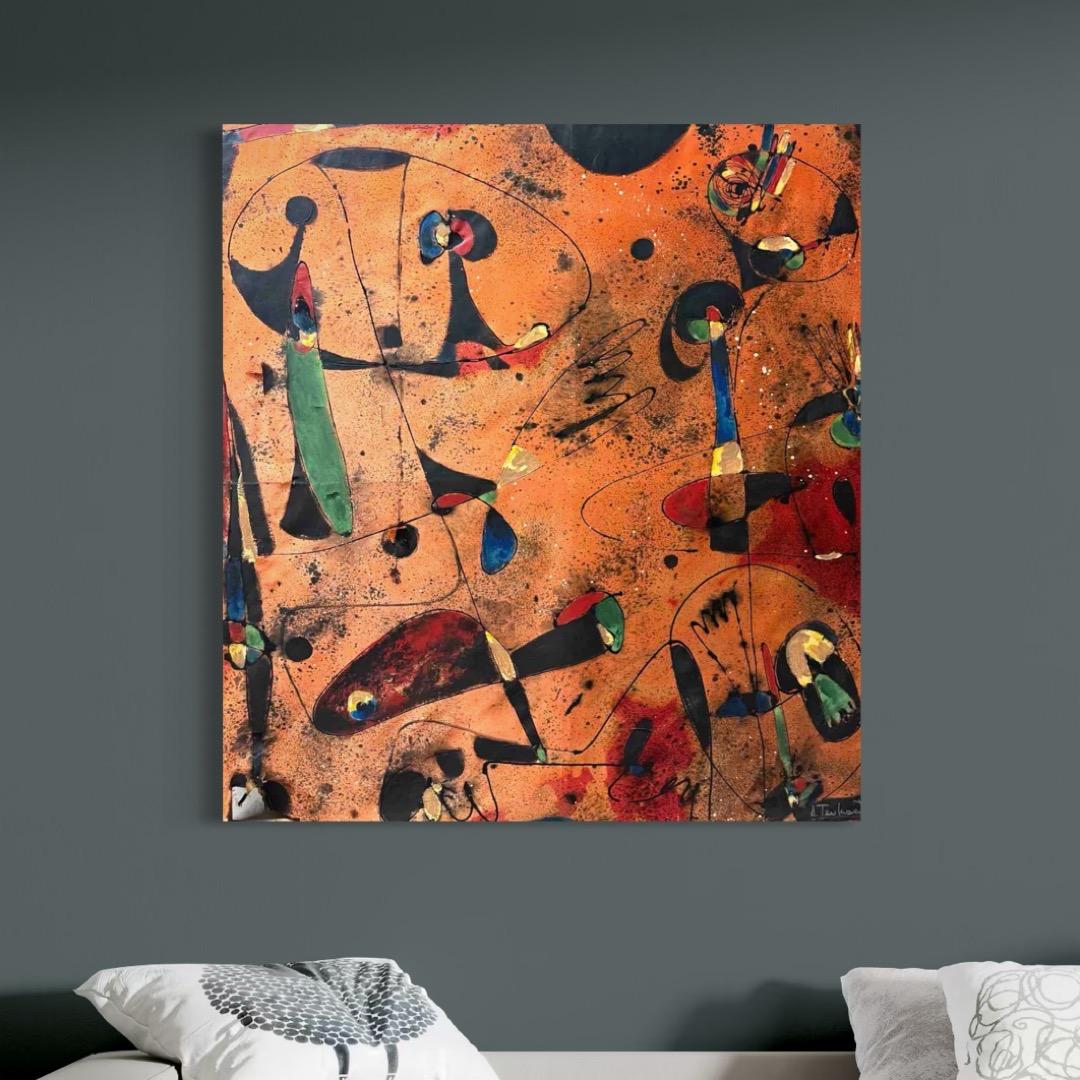 The Shape of Sound Zeitgenössische Kunst Avant Garde Originalgemälde Aufhängefertig im Angebot 2