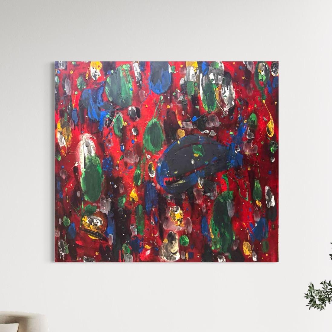 Unfolding Presence Contemporary Art Avant- Garde Original Painting Ready to Hang For Sale 1