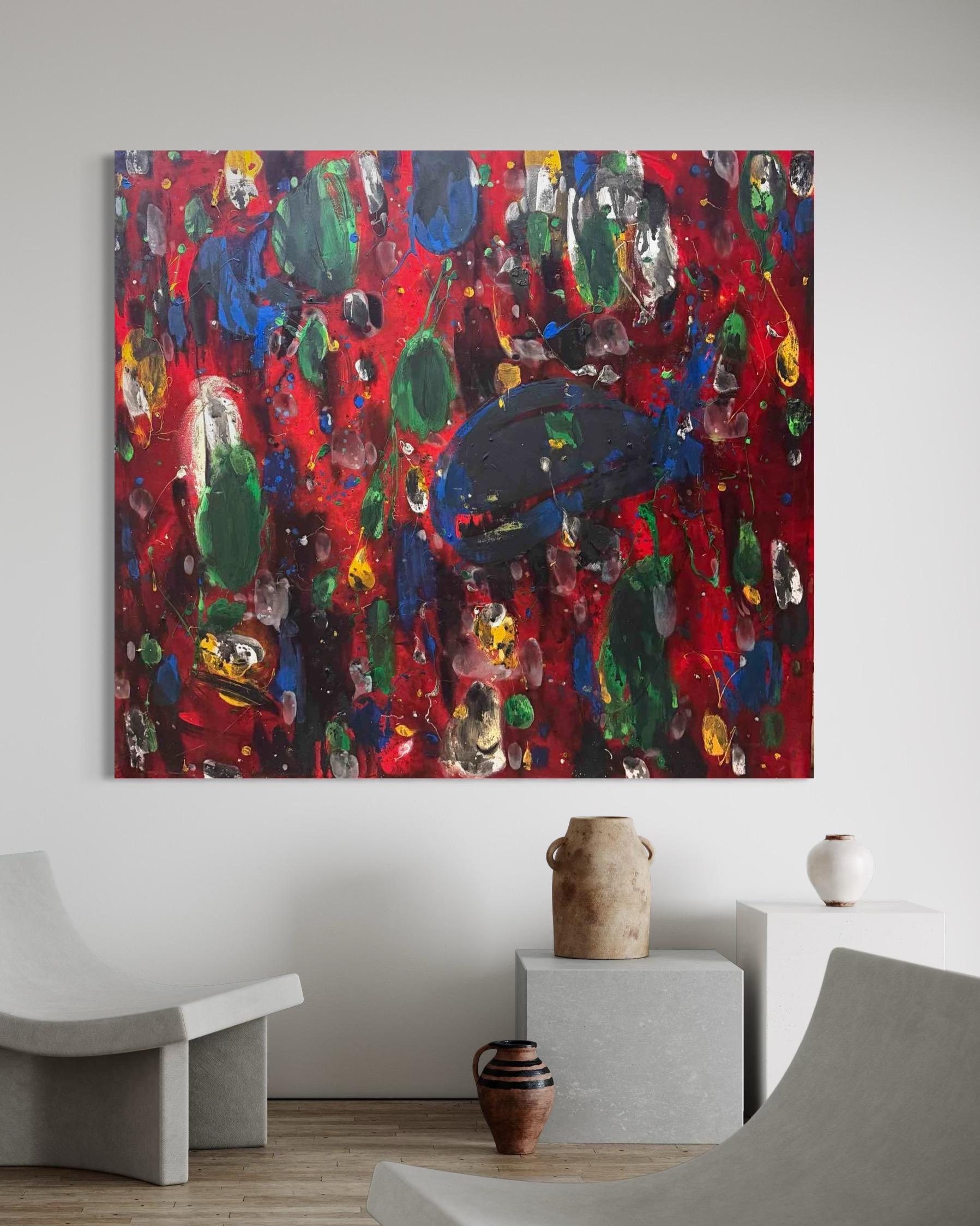 Unfolding Presence Contemporary Art Avant- Garde Original Painting Ready to Hang For Sale 2