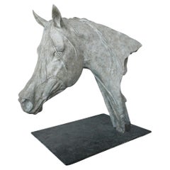 'Arab' a Lifesize Bronze Study of an Arab Horse by Gill Parker