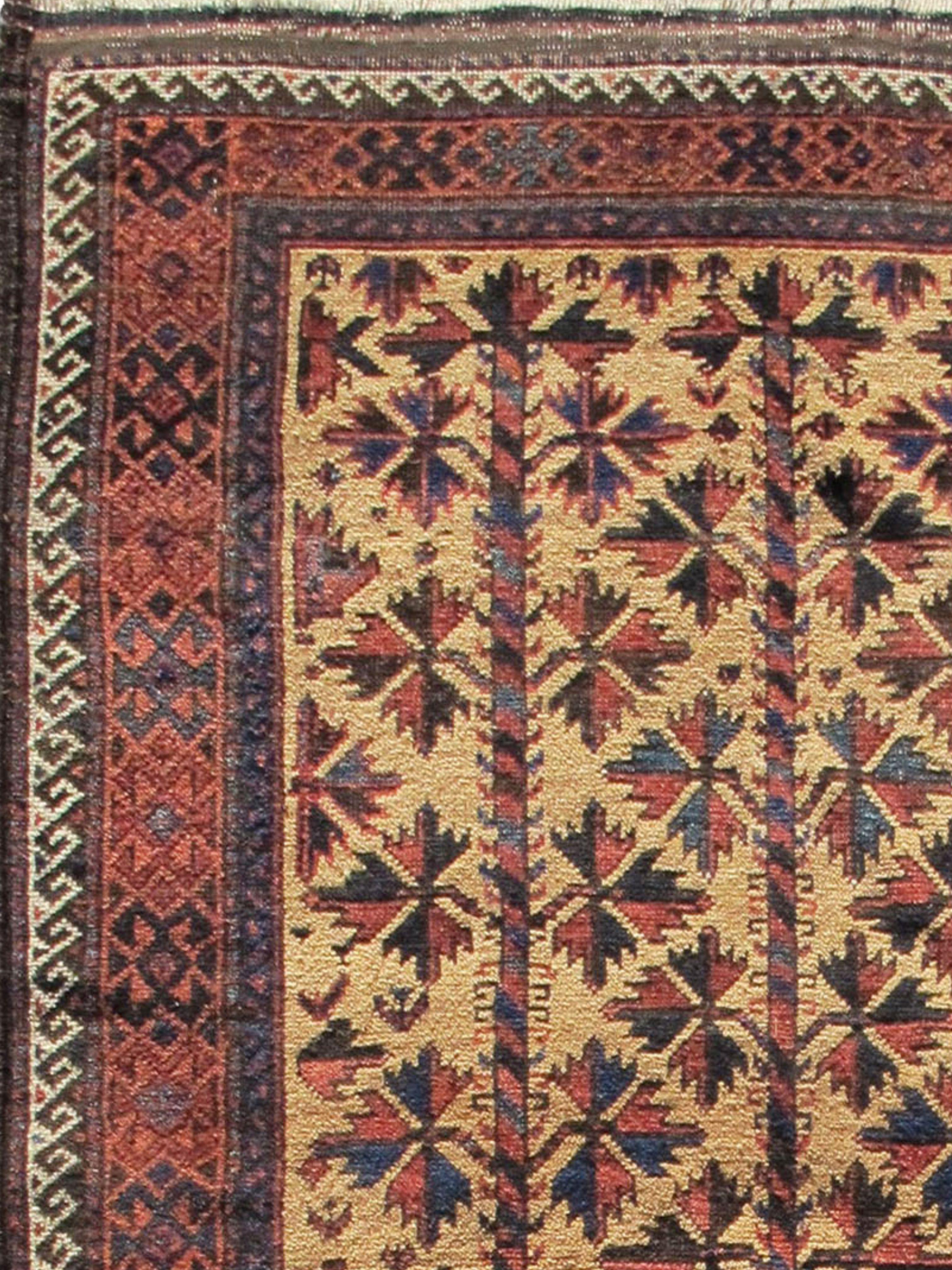 Arabischer Belutschen-Teppich, Ende 19.

Zusätzliche Informationen:
Abmessungen: 3'6