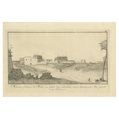 Arab Houses and Pigeon Towers in Egypt – Norden Architectural Engraving, c.1755