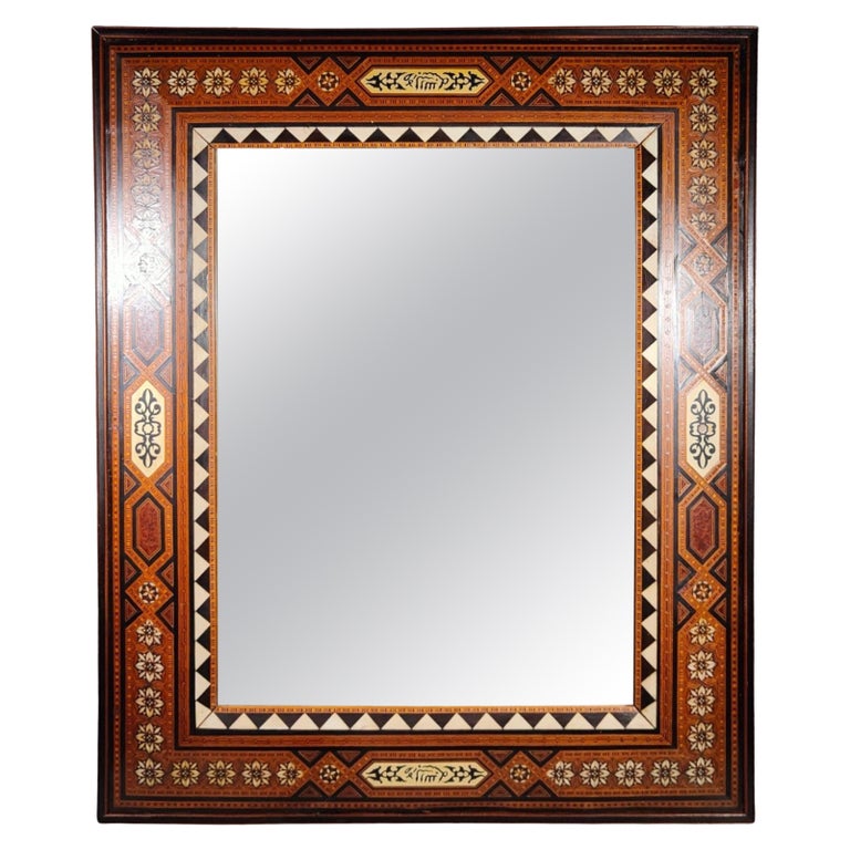 Miroir arabe 110x120cm argenté