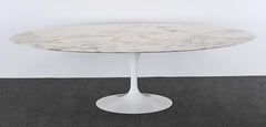 Arabescato Carrara Marble Dining Table Designed by Eero Saarinen for Knoll, 2011