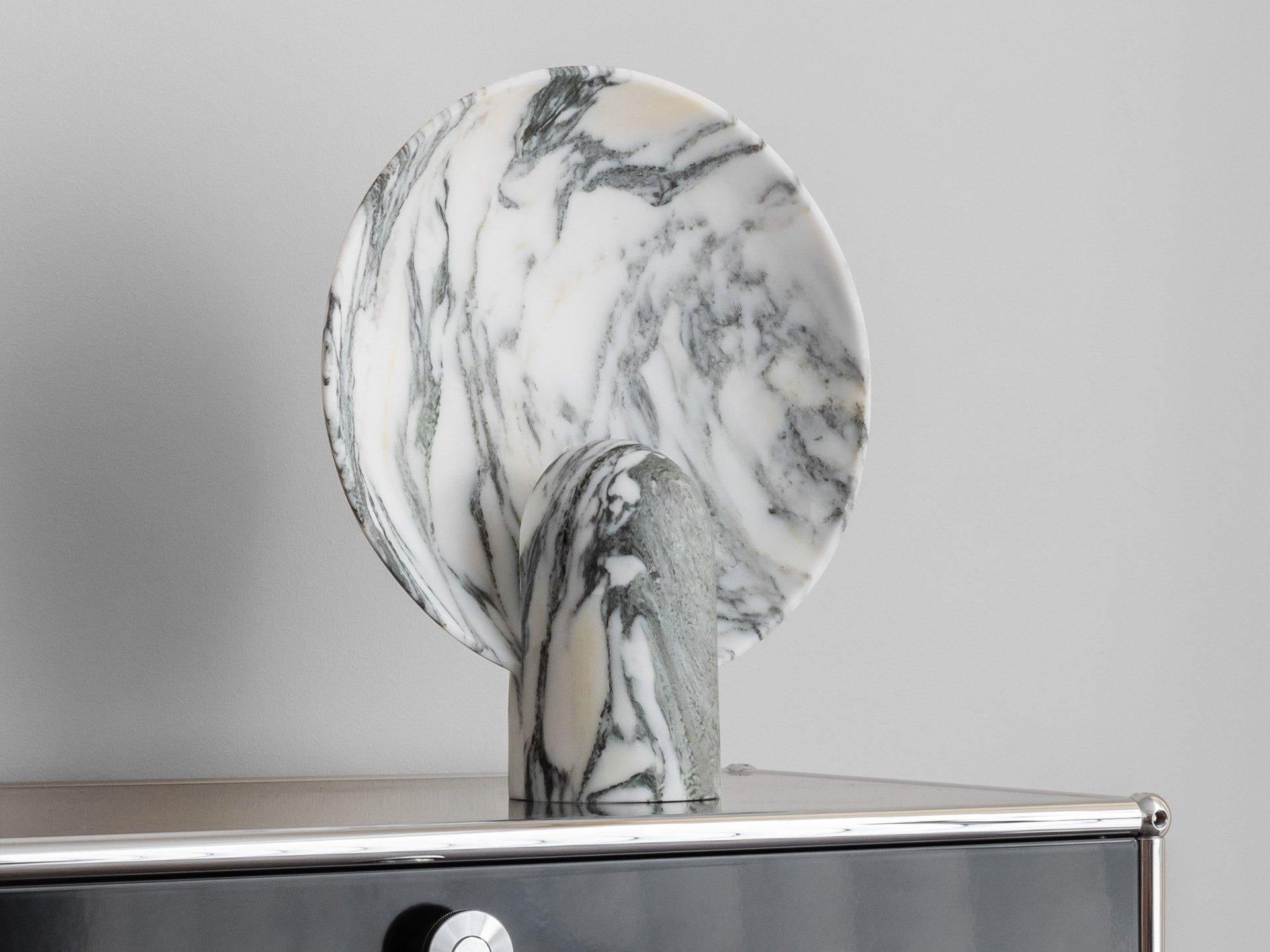 Modern Arabescato Marble Lamp by Henry Wilson