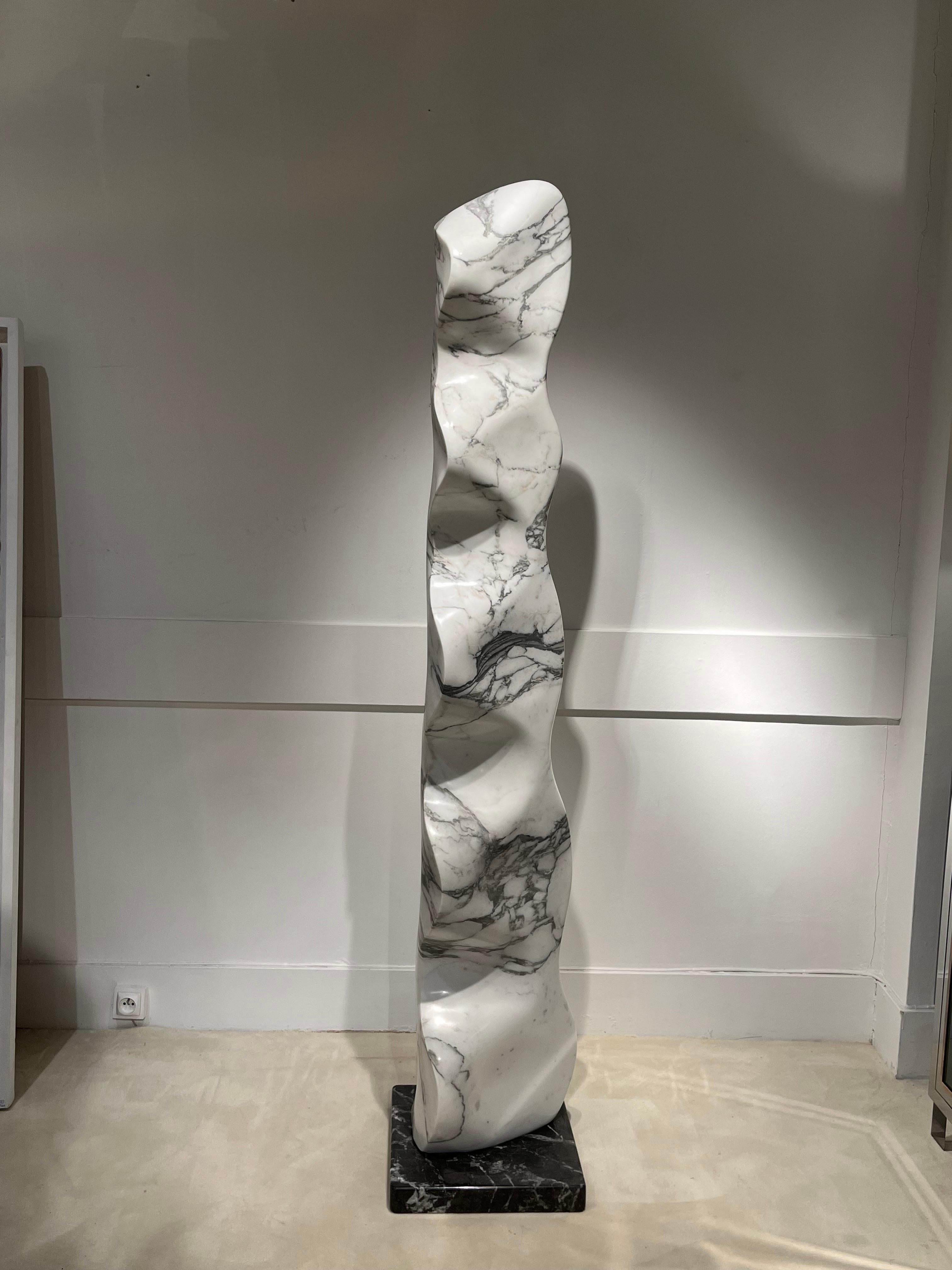 French Arabescato Marble Sculpture