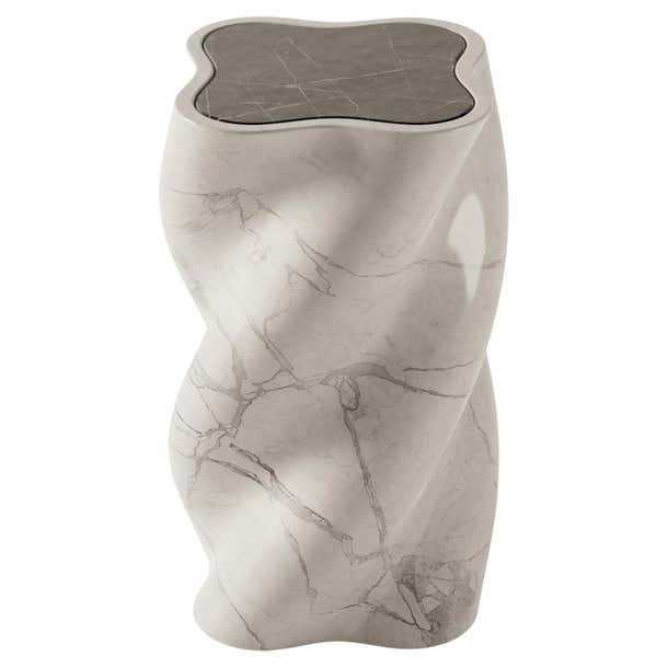 Arabescato marble U Line 'fUUUUsillo' accent table by BURGIO For Sale ...