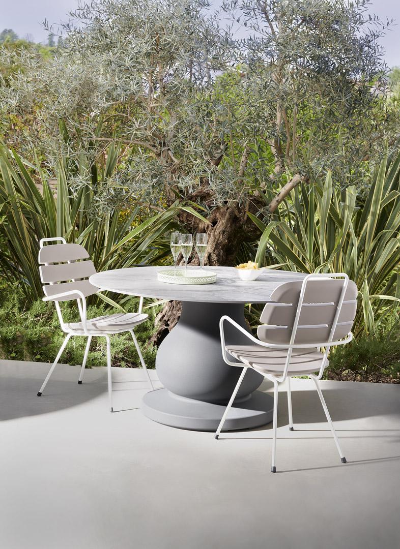 Post-Modern Arabescato Ribs Chair by OTTO Studio For Sale