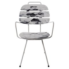 Arabescato Ribs Chair by OTTO Studio