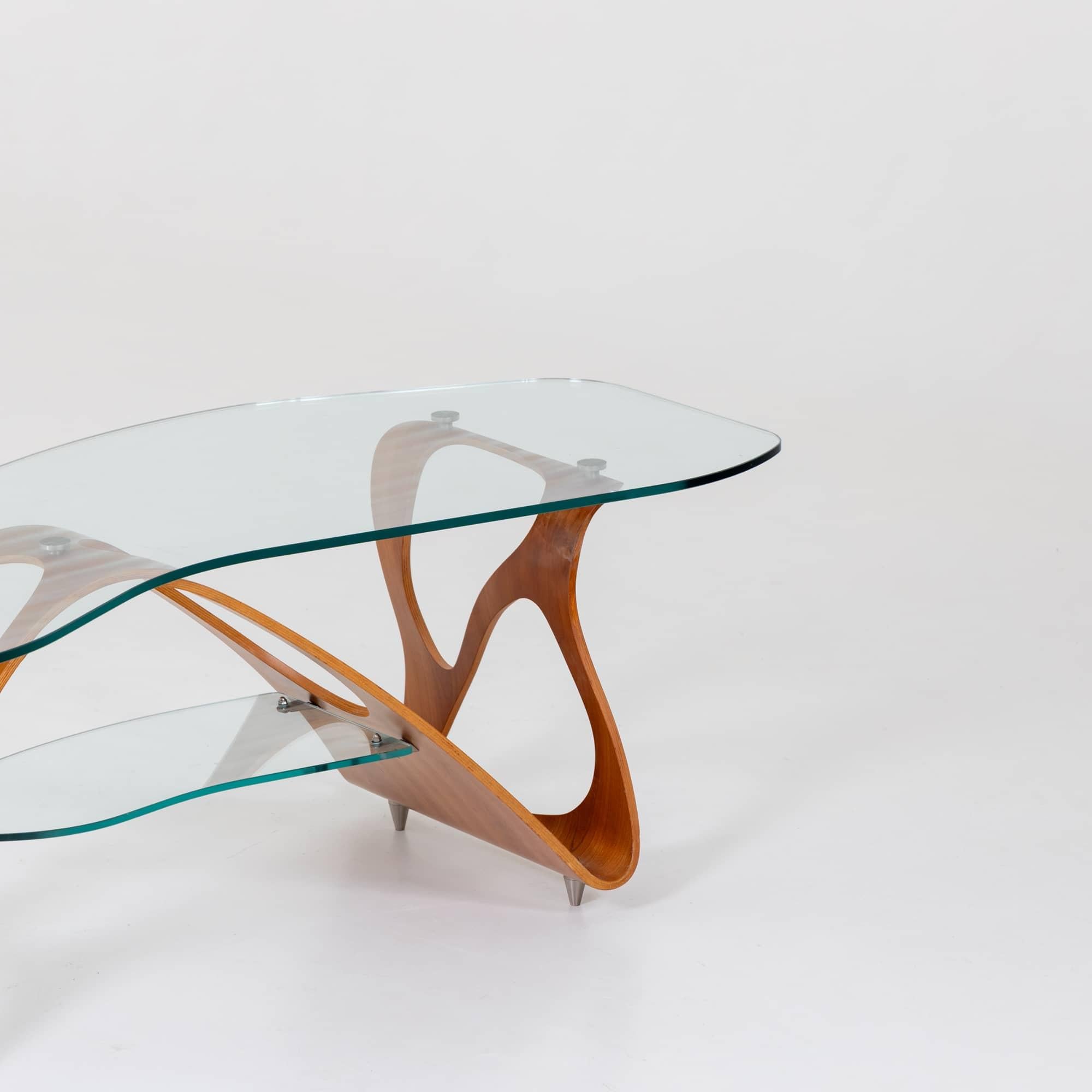 Moderne Table basse Arabesco par Carlo Mollino pour Zanotta, Italie 20e siècle  en vente