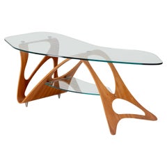 Mesa baja Arabesco de Carlo Mollino para Zanotta, Italia Siglo XX