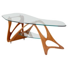 Table basse Arabesco par Carlo Mollino pour Zanotta, Italie 20e siècle 