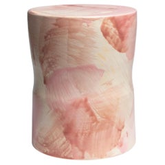 Sgabello Arabesque 01 in gres smaltato di Pascale Girardin