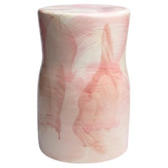 Sgabello Arabesque 02 in gres smaltato di Pascale Girardin