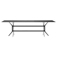 In Stock in Los Angeles, Arabesque Black Dining Table, Made in Italy