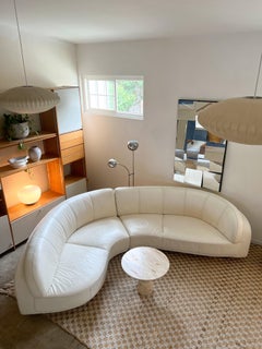 “Arabesque” Curved Sectional in Ivory by Willi Schillig, Postmodern, 1980s