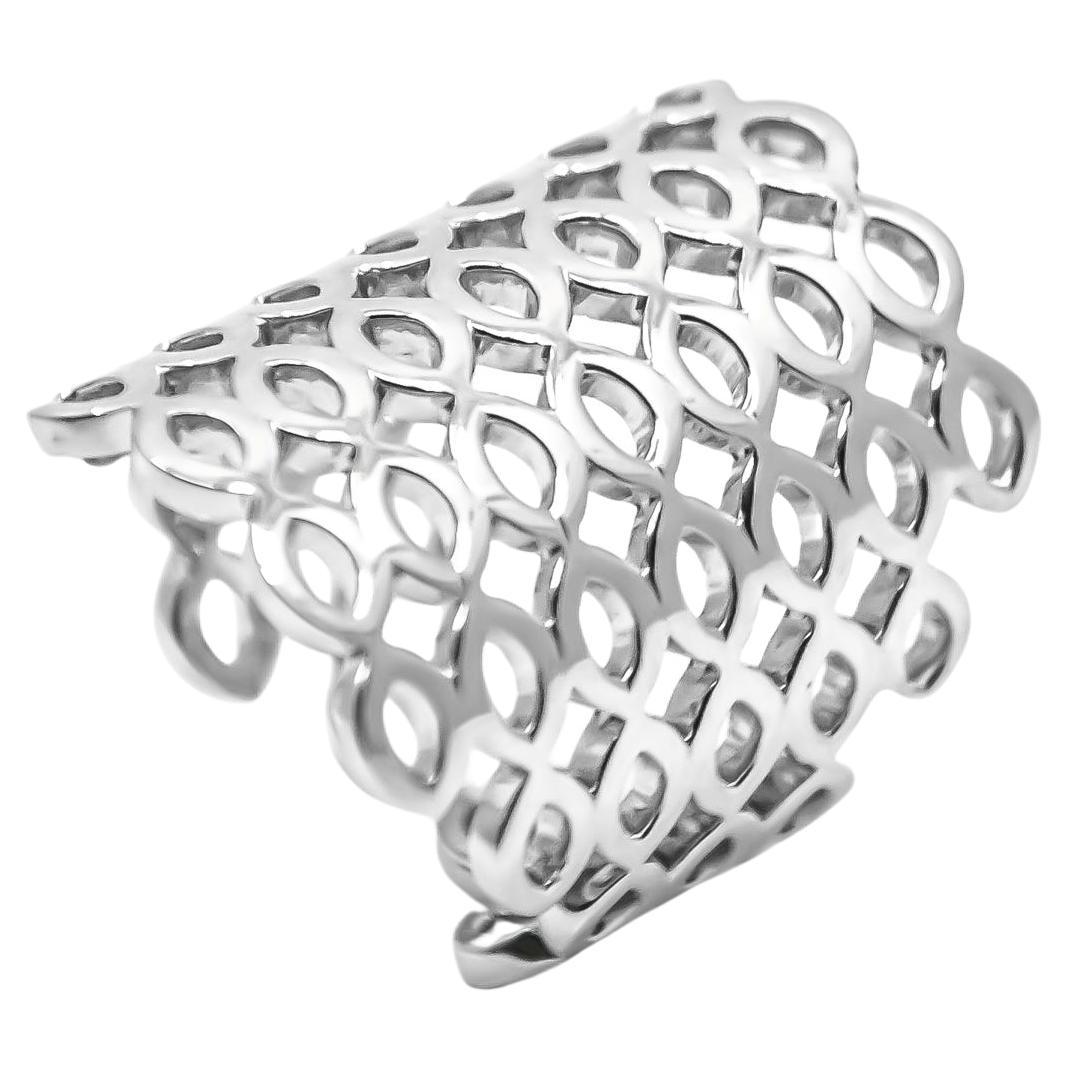 Arabesque Deco Andalusian Style Ring of Andalusia in 18kt White Gold