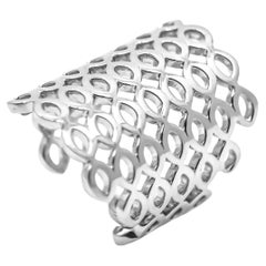 Arabesque Deco Andalusian Style Ring of Andalusia in 18kt White Gold