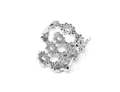 Arabesque Deco Andalusian Style Ring in Platinum