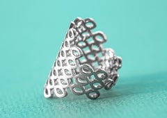 Arabesque Deco Ring of Andalusia in Platinum by Mohamad Kamra